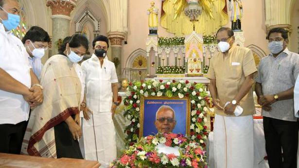 Tamil Nadu CM M.K. Stalin, others pay floral tributes to Fr. Stan Swamy