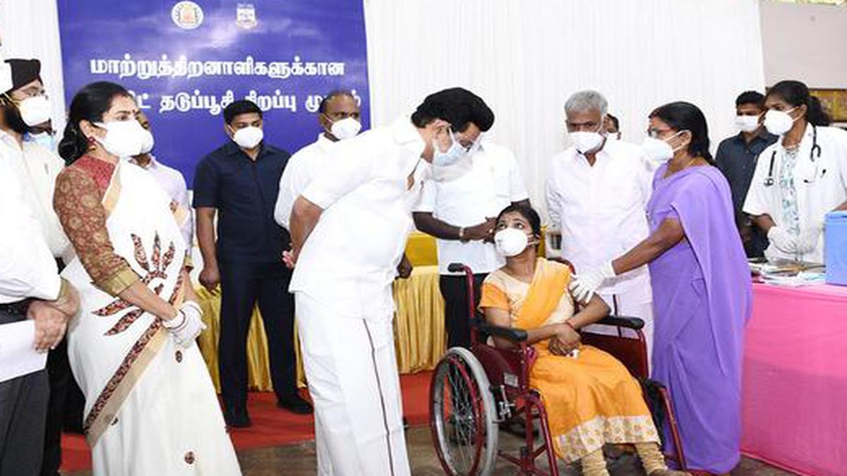 CM Stalin launches vaccination for differently-abled persons in T.N. - The  Hindu
