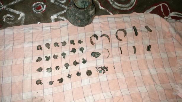 Workers unearth 400-year-old treasure from farmland near Arani