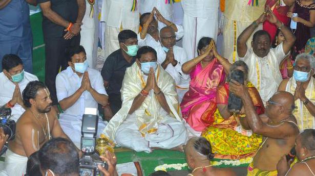 Tamil Nadu CM lays foundation stone for Sri Venkateswara Swamy Temple