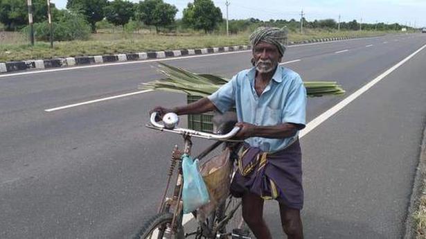 Government gives pension to folk artiste forced to sell palm fruit