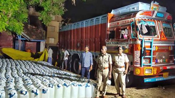 Police seize over 20,000 litres of rectified spirit in Tamil Nadu