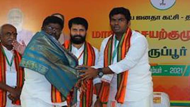 AIADMK steering committee member joins BJP
