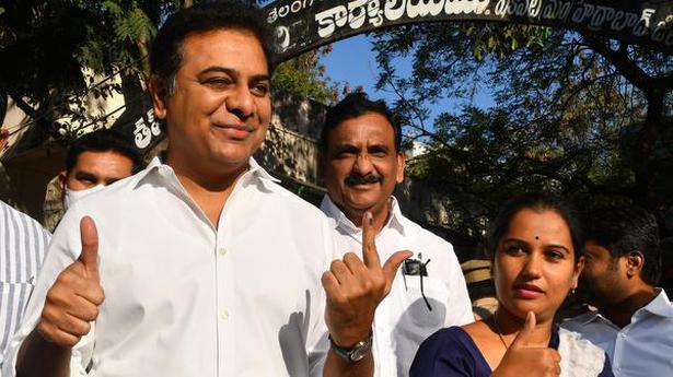 TRS and BJP spar over KTR's sarcastic comments on praying before gas cylinder