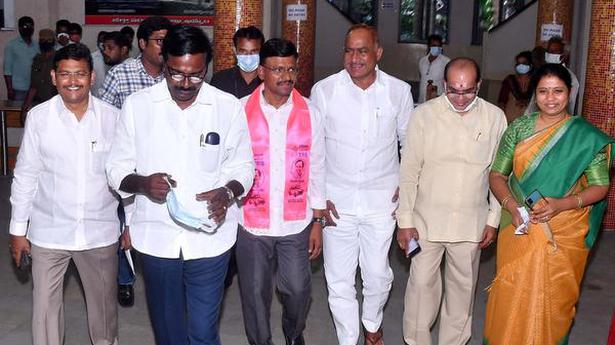 TRS MLC candidates file papers for LAC seats