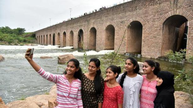 Himayatsagar gates lifted to let out surplus water