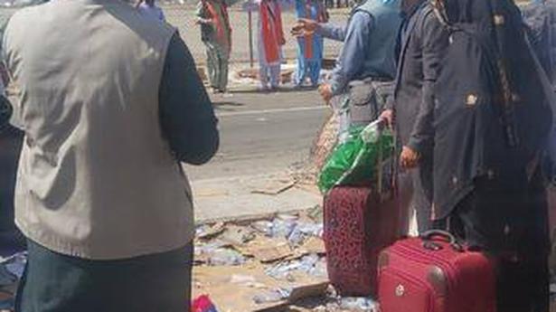 75, including Afghan Hindus and Sikhs, arrive in Kabul airport for evacuation