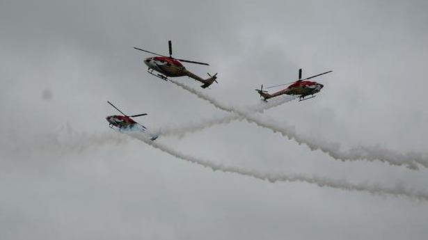 Sarang helicopter team to perform in Russian air show