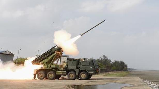 DRDO tests enhanced range Pinaka and 122 mm rockets