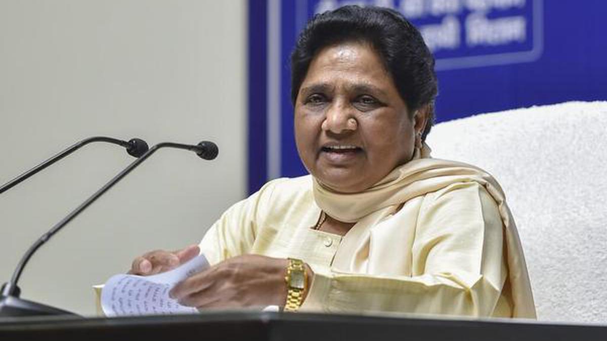 Mayawati, Congress exchange barbs in U.P. - The Hindu