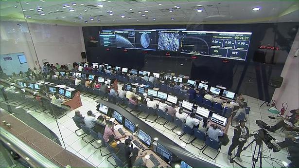 Scientists and engineers at ISROâ€™s Mission Operations Complex near Bengaluru on September 7, 2019. Photo: YouTube/ISRO Official