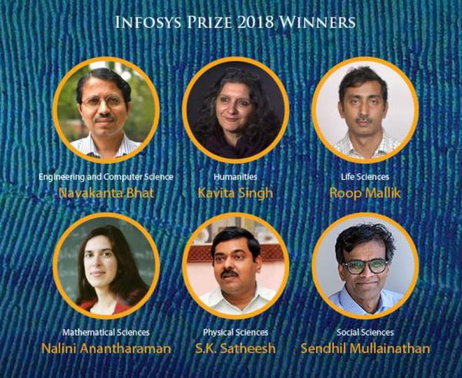 Image result for Infosys Science Foundation awarded its Infosys Prize 2018 to six winners