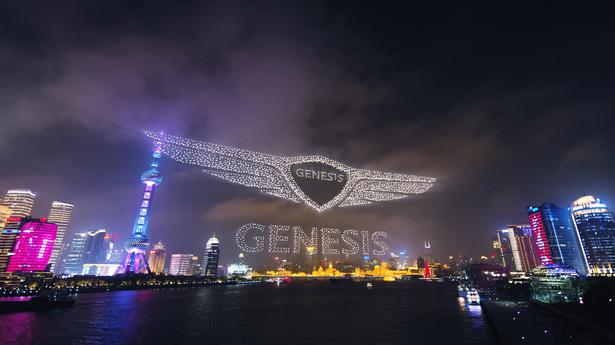 Hyundai’s luxury vehicle enters China with record-breaking drone show
