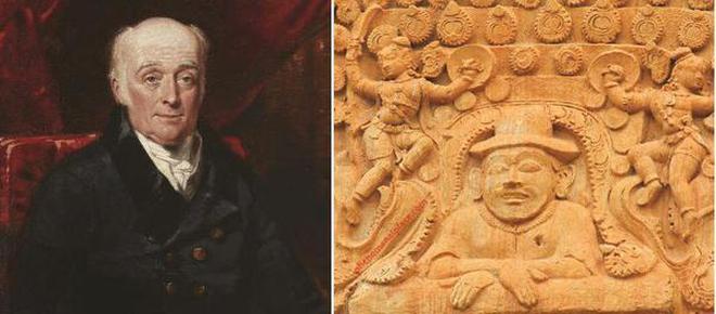 Thanjavur - temple - statue -Colonel William Lambton ; à¤•à¥‡ à¤²à¤¿à¤ à¤‡à¤®à¥‡à¤œ à¤ªà¤°à¤¿à¤£à¤¾à¤®