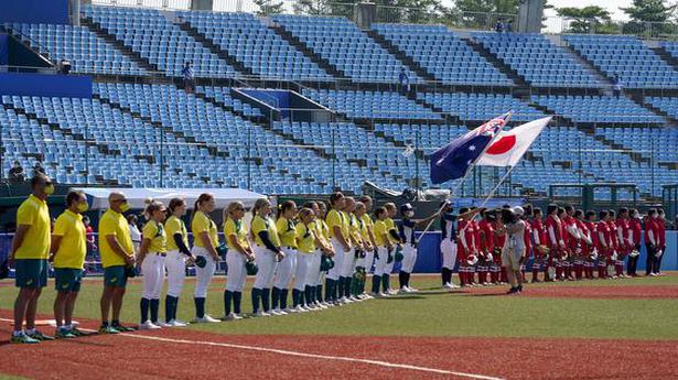 Japan tops Australia in softball as delayed Tokyo Games open