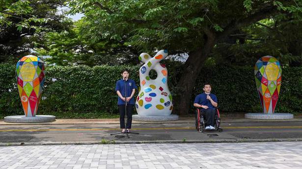 Olympic recovery monuments unveiled in Tokyo