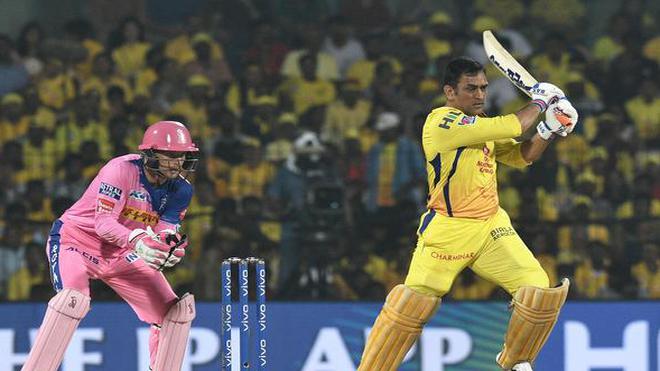 Image result for ms-dhoni-imran-tahir-other-csk-players-bond-with-rajasthan-royals-team-post-winning-their-ipl-2019-clash-by-8-runs