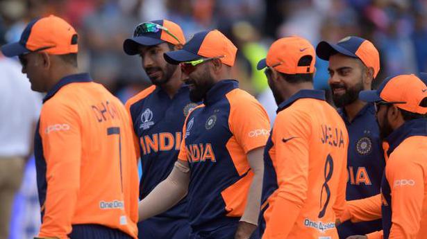 Team India's orange jerseys 