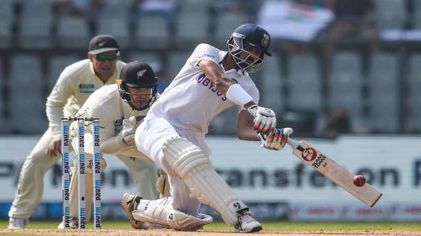 Ind vs NZ second Test | Mayank-Axar survive after twin blows from Ajaz Patel