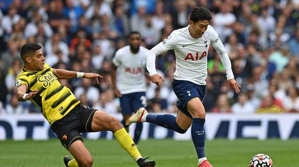 Son sends Tottenham to the top of the table