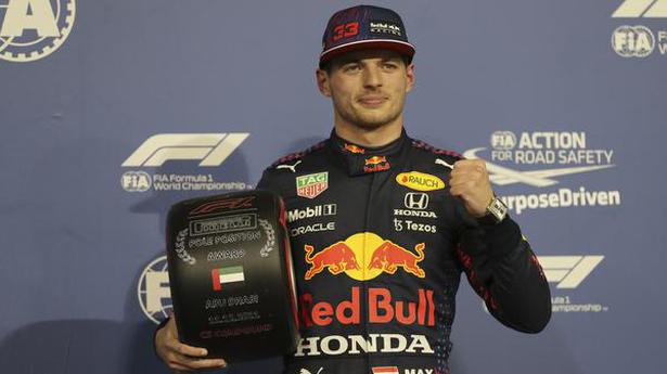 Verstappen on pole for title decider; Hamilton starts second
