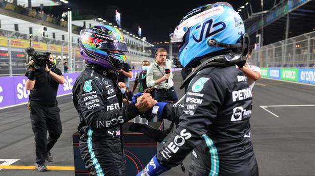 Hamilton and Bottas give Mercedes front row in Saudi Arabia