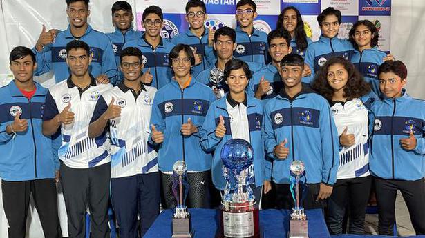 Karnataka is champion of 74th senior National aquatic championships