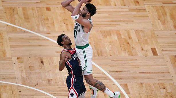 Tatum on fire as Celtics stun Wizards