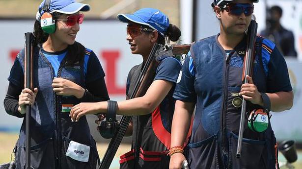 Shooting World Cup | Indian women claim team gold medal in trap