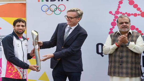 Olympic silver medallist Ravi Dahiya starts Queens Baton Relay in India