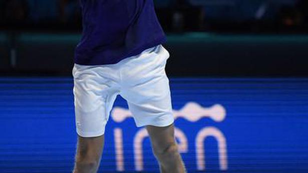 Tennis-Medvedev fights back to sink Hurkacz in ATP Finals opener